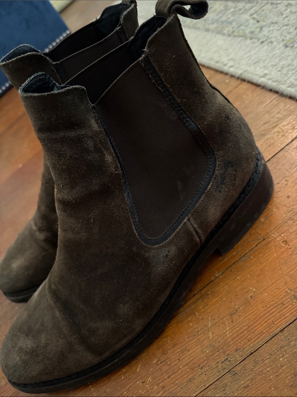 Thursday Boots Men's Dark Olive Suede Chelsea Boots - Picture 6 of 7